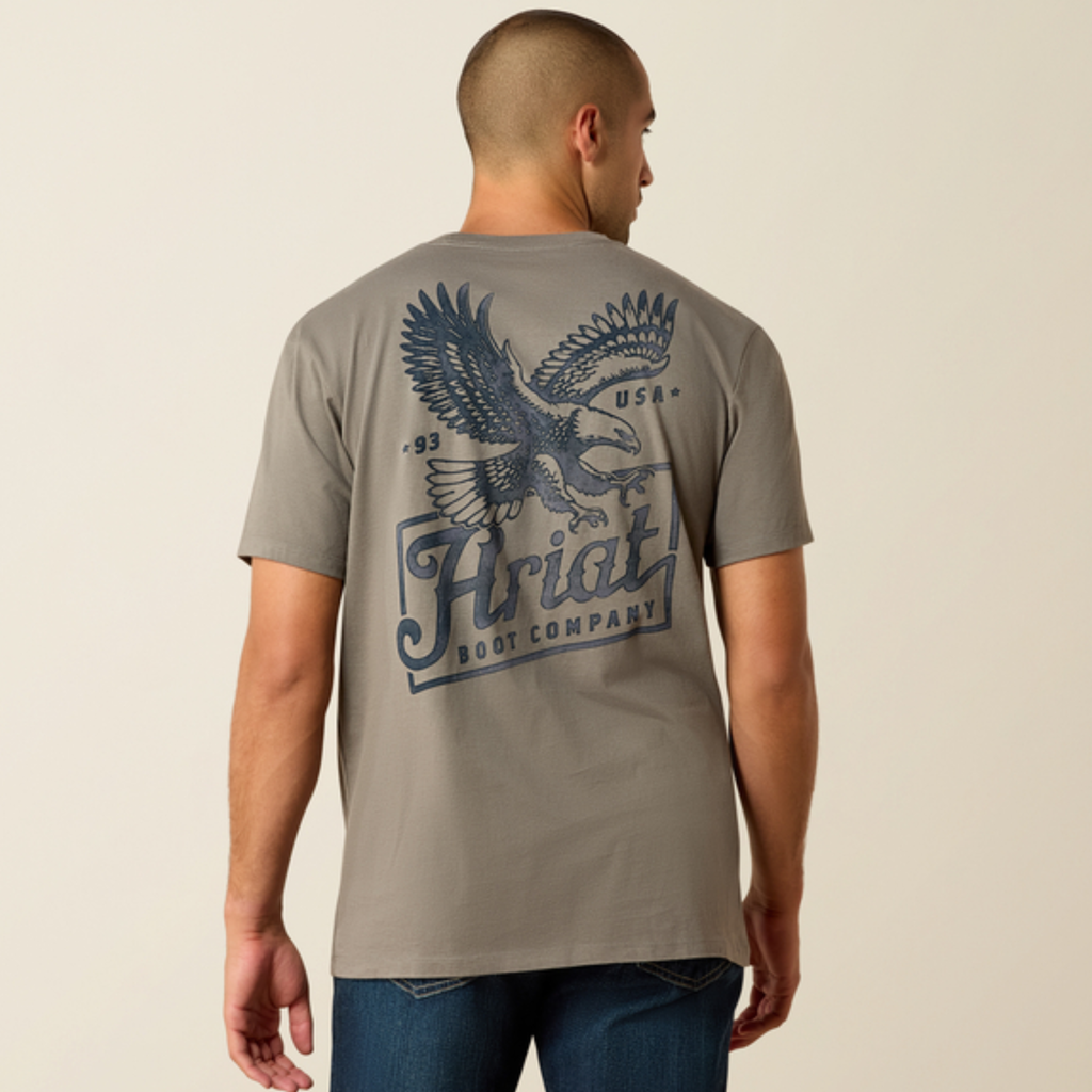 Ariat Mens Patriot Classic Tee - Smoked Pearl