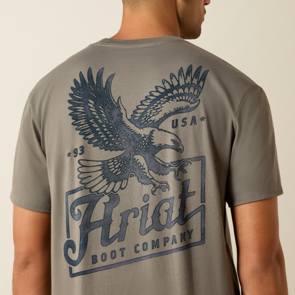 Ariat Mens Patriot Classic Tee - Smoked Pearl