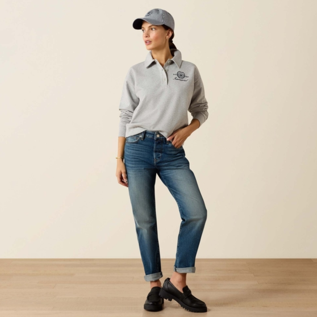 Ariat Ladies Lovett Sweatshirt - Heather Grey
