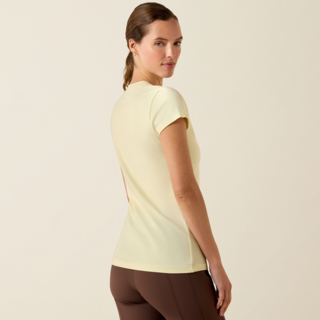 Ariat Ladies Heritage Crest Tee - Flan