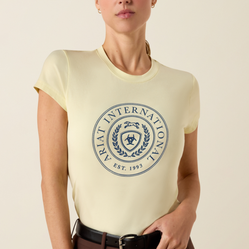 Ariat Ladies Heritage Crest Tee - Flan