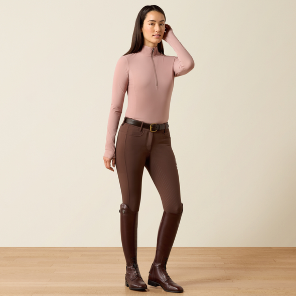 Ariat Ladies Solveil 1/2 Zip Baselayer - Antler