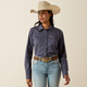 Ariat Ladies Kirby Shirt - Ombre Blue Horseshoe