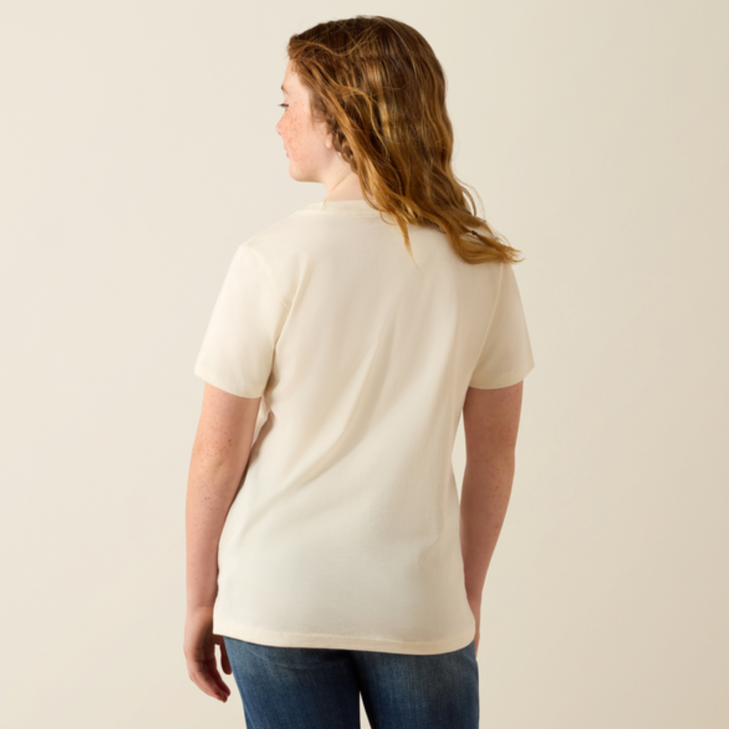 Ariat Girls Cowgirl Vibes Tee - Natural