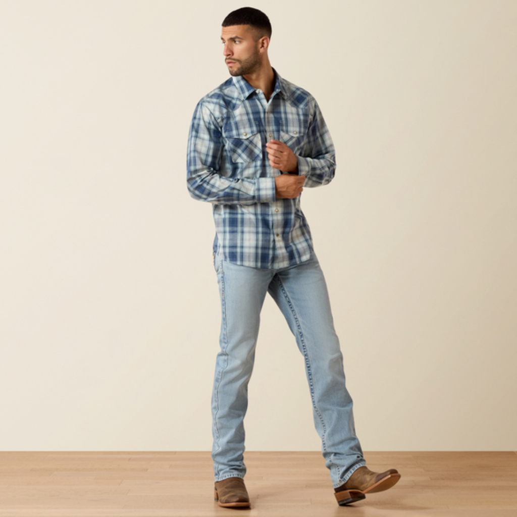 Ariat Mens Retro Heathcliff Shirt - Key Largo Plaid