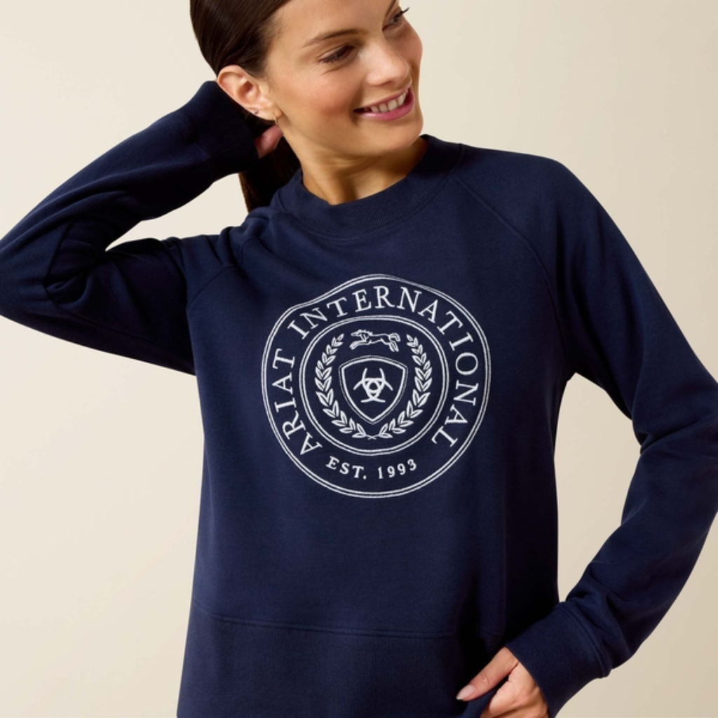 Ariat Ladies Team Martine Sweatshirt - Navy