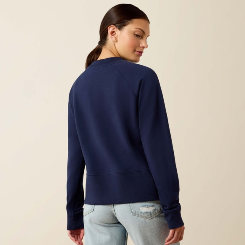 Ariat Ladies Team Martine Sweatshirt - Navy