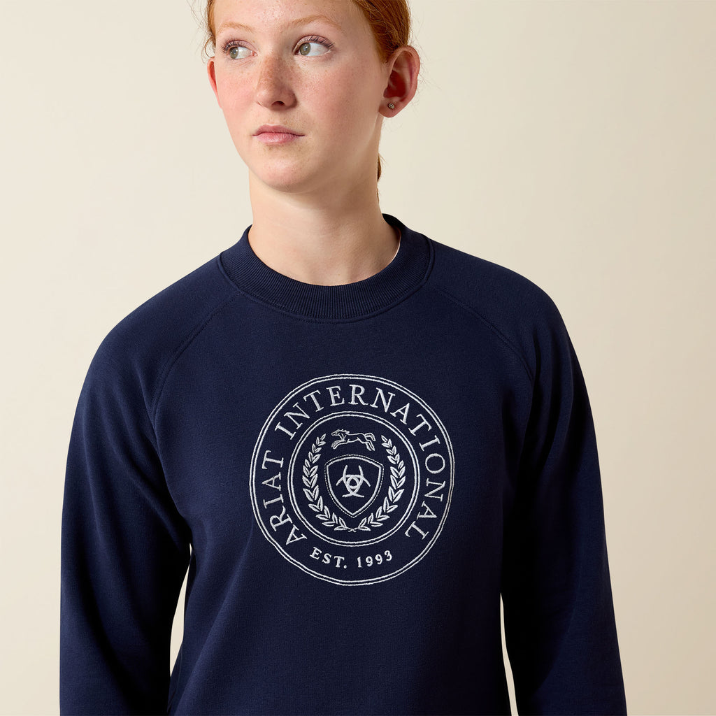 Ariat Youth Team Martine Sweatshirt - Navy
