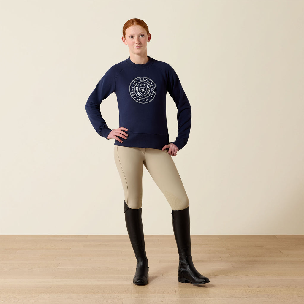 Ariat Youth Team Martine Sweatshirt - Navy
