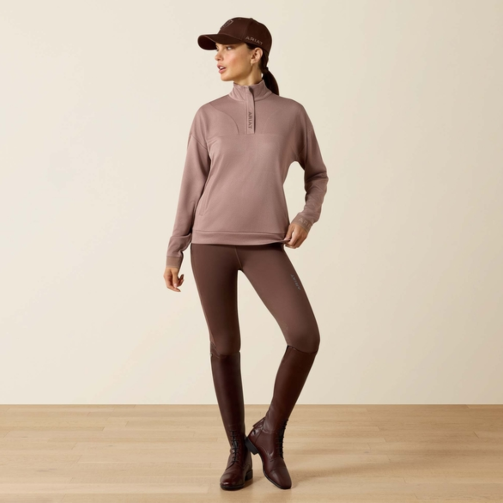 Ariat Ladies Breathe 1/2 Zip Pullover - Antler
