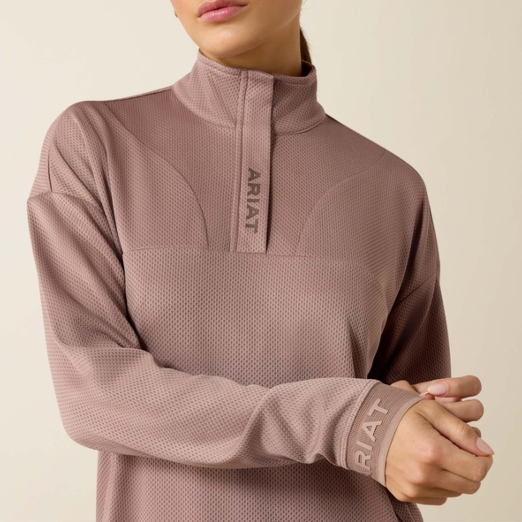 Ariat Ladies Breathe 1/2 Zip Pullover - Antler
