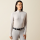 Ariat Ladies Solveil 1/2 Zip Baselayer - Show Grey