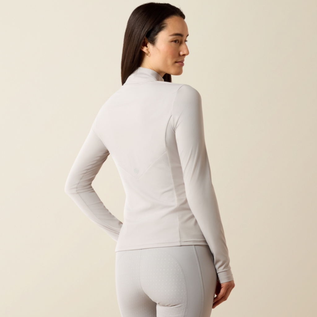 Ariat Ladies Solveil 1/2 Zip Baselayer - Show Grey