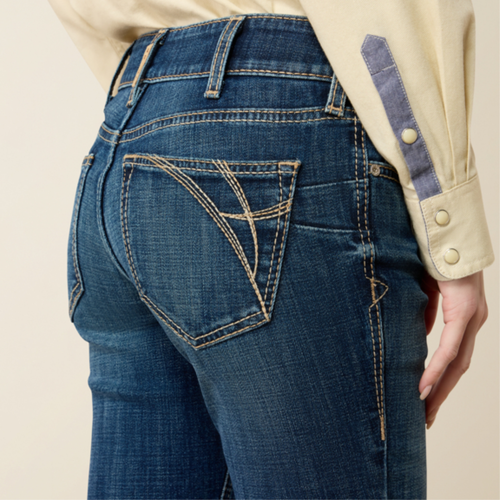 Ariat Ladies Mid Rise Fiona Boot Cut Jean - Istanbul
