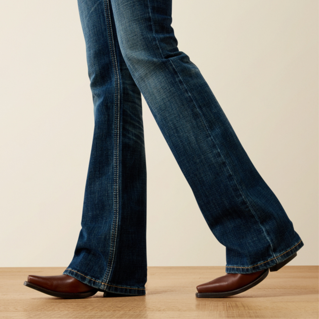 Ariat Ladies Mid Rise Fiona Boot Cut Jean - Istanbul
