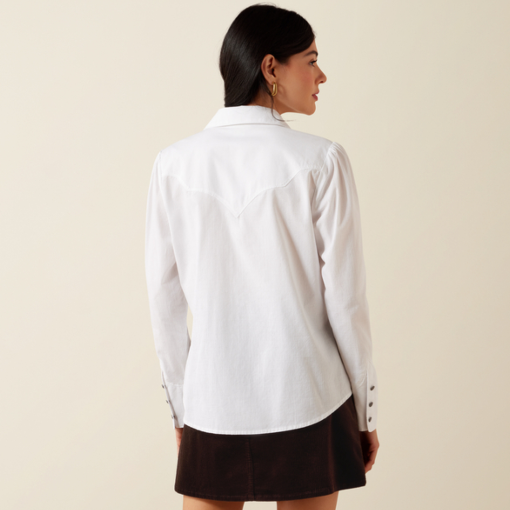 Ariat Ladies Lattice Shirt - White