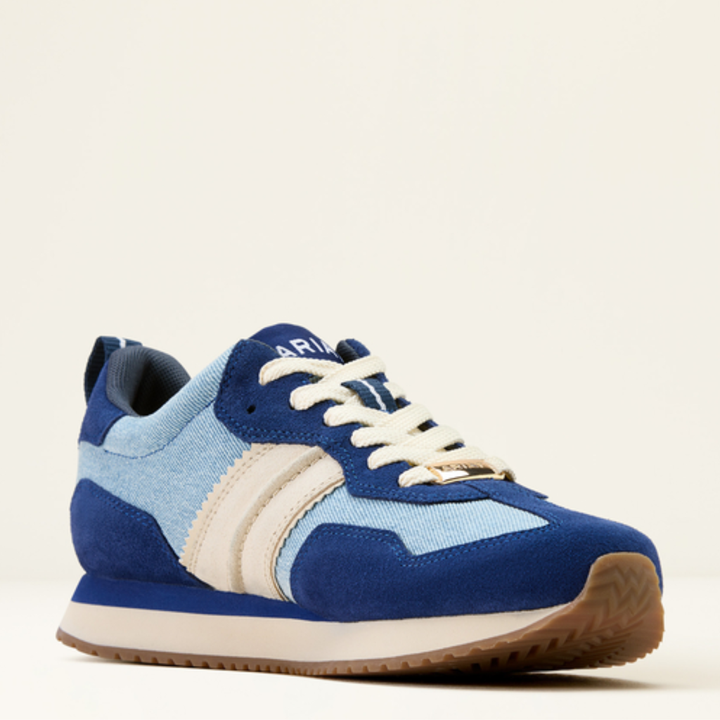 Ariat Ladies Ranch Runner Trainer - Light Denim/Blue Depths