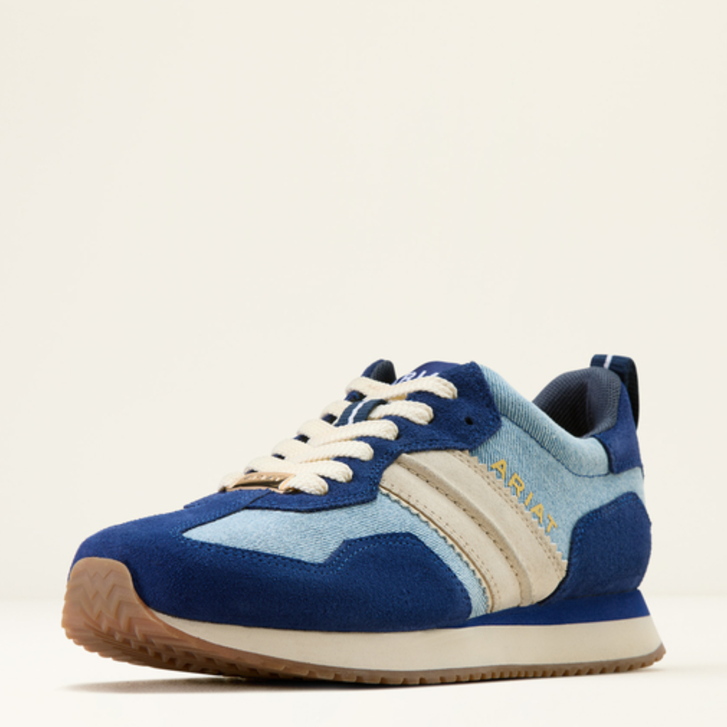 Ariat Ladies Ranch Runner Trainer - Light Denim/Blue Depths