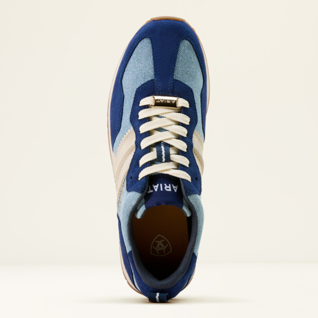 Ariat Ladies Ranch Runner Trainer - Light Denim/Blue Depths