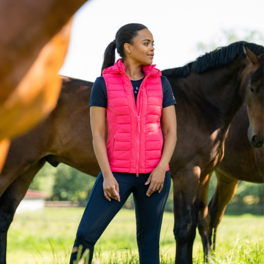 Pikeur Ladies Hybrid Vest - Raspberry Pink