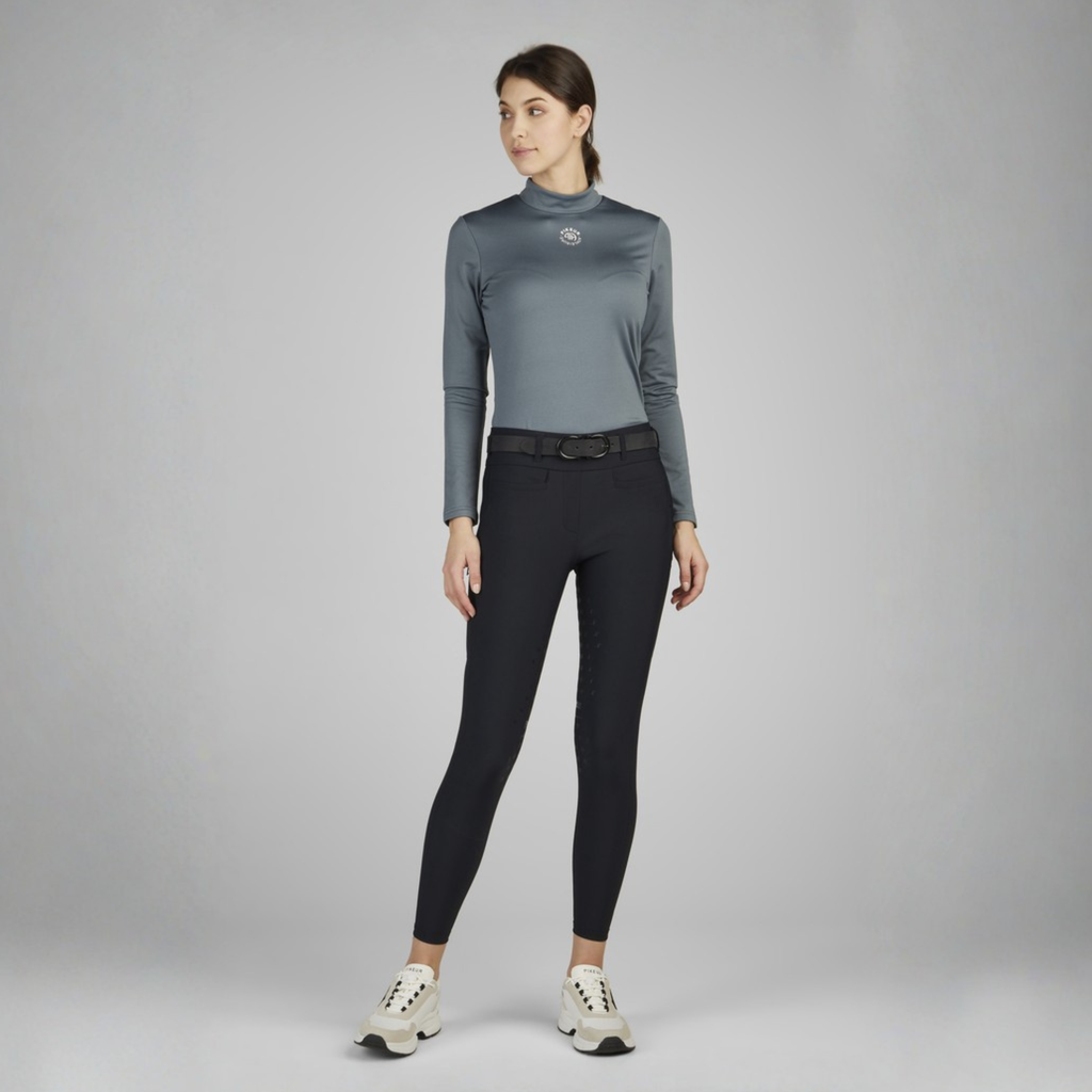 Pikeur Ladies Linnett Full Grip Riding Tight - Black