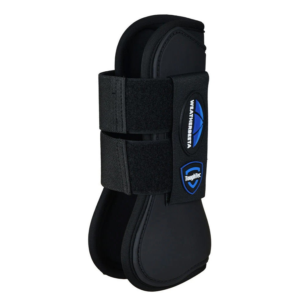 Weatherbeeta Tough-Tec Prime Open Front Boots - Black/Black