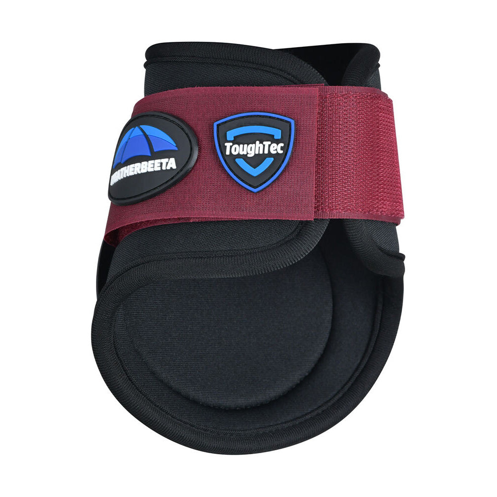 Weatherbeeta Tough-Tec Prime Fetlock Boots - Black/Maroon