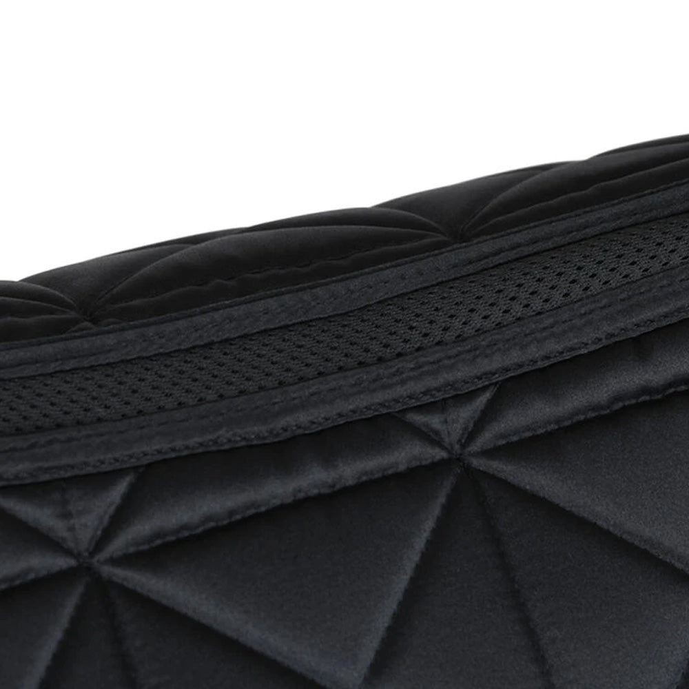 Weatherbeeta Satin Luxe Air-Tec Dressage Saddle Pad - Black