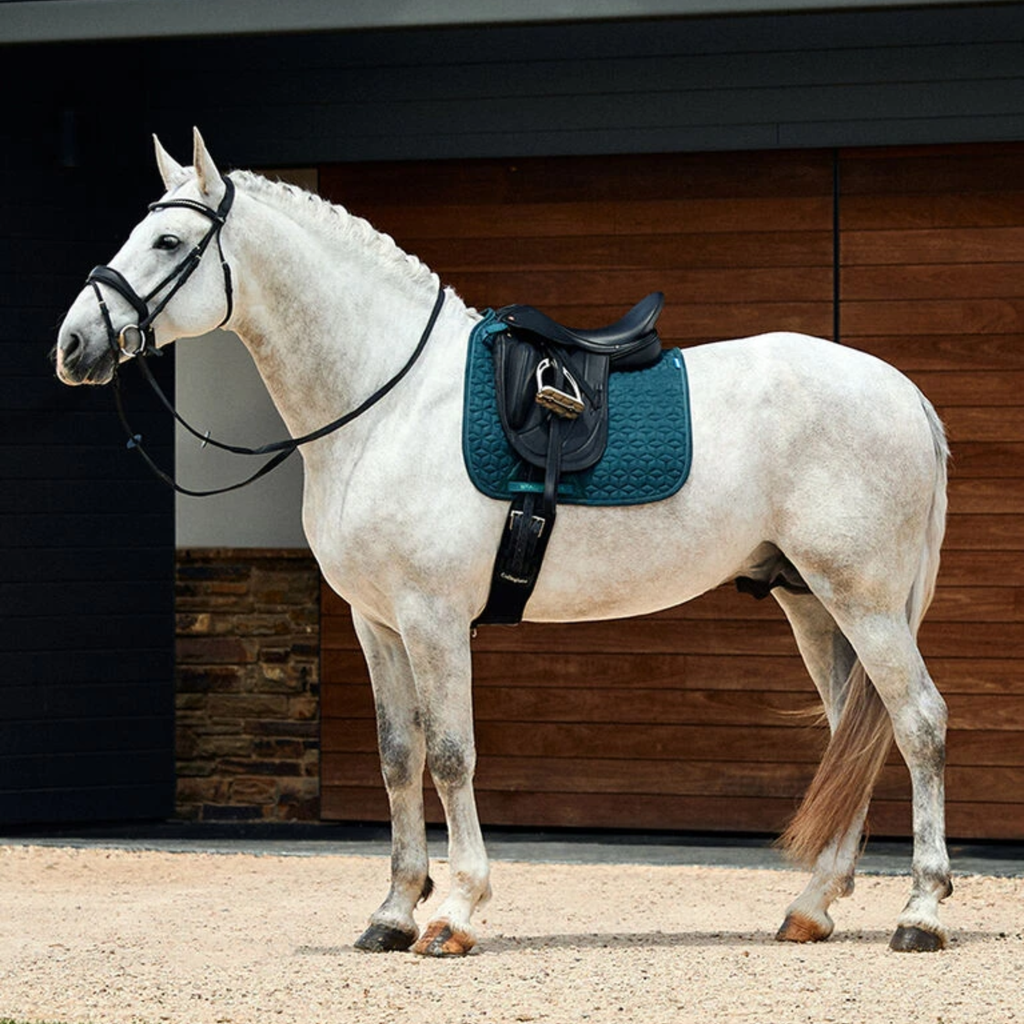 Weatherbeeta Suede Elite Air-Tec Dressage Saddle Pad - Forest Green
