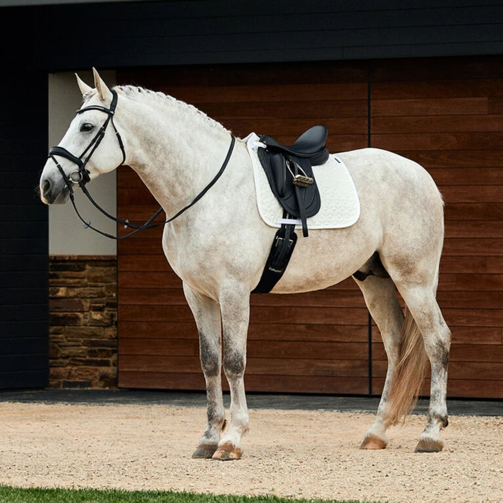 Weatherbeeta Suede Elite Air-Tec Dressage Saddle Pad - White