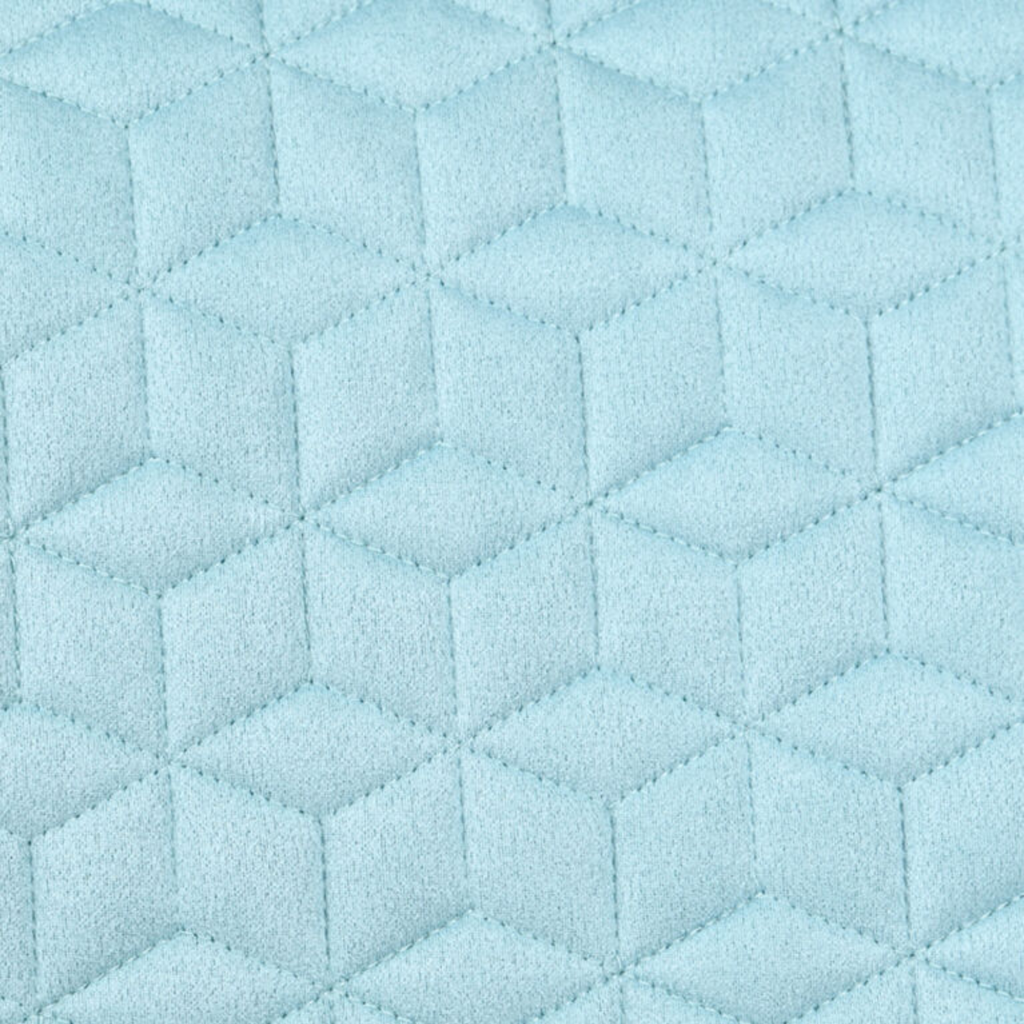 Weatherbeeta Suede Elite Air-Tec Jump Shaped Saddle Pad - Baby Blue
