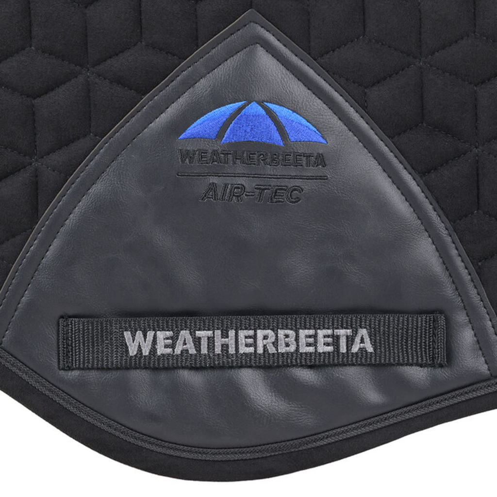 Weatherbeeta Suede Elite Air-Tec Jump Shaped Saddle Pad - Black