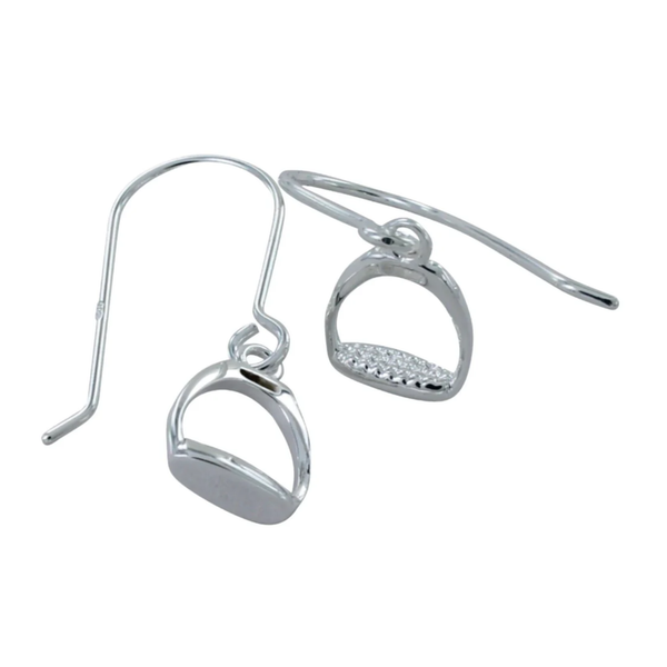 Reeves and Reeves Detailed Stirrup Earrings