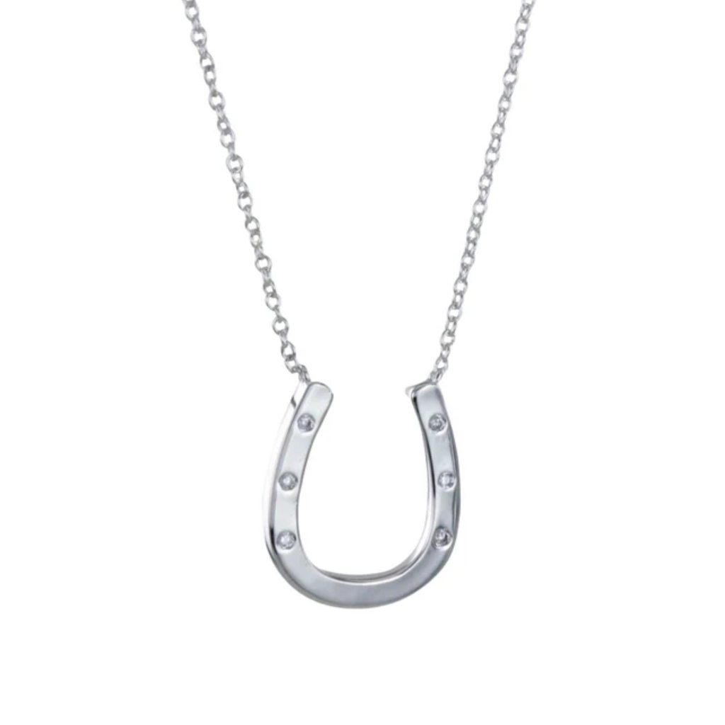 Reeves and Reeves Pave Horseshoe Necklace