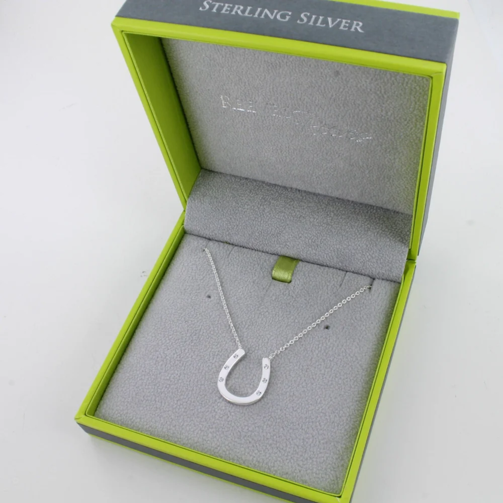 Reeves and Reeves Pave Horseshoe Necklace