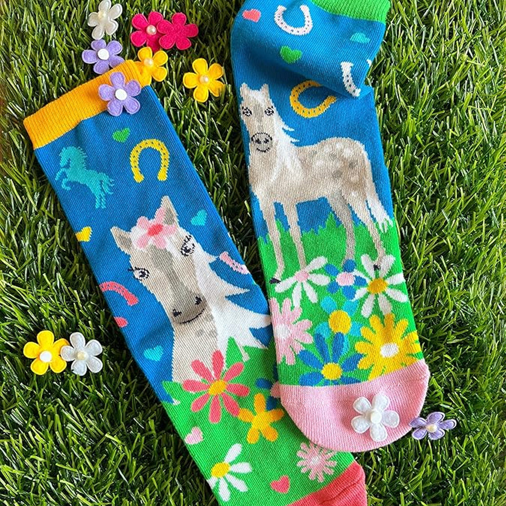Sock Academy Childs Giddy Up Odd Socks Gift Box - 6 Pack