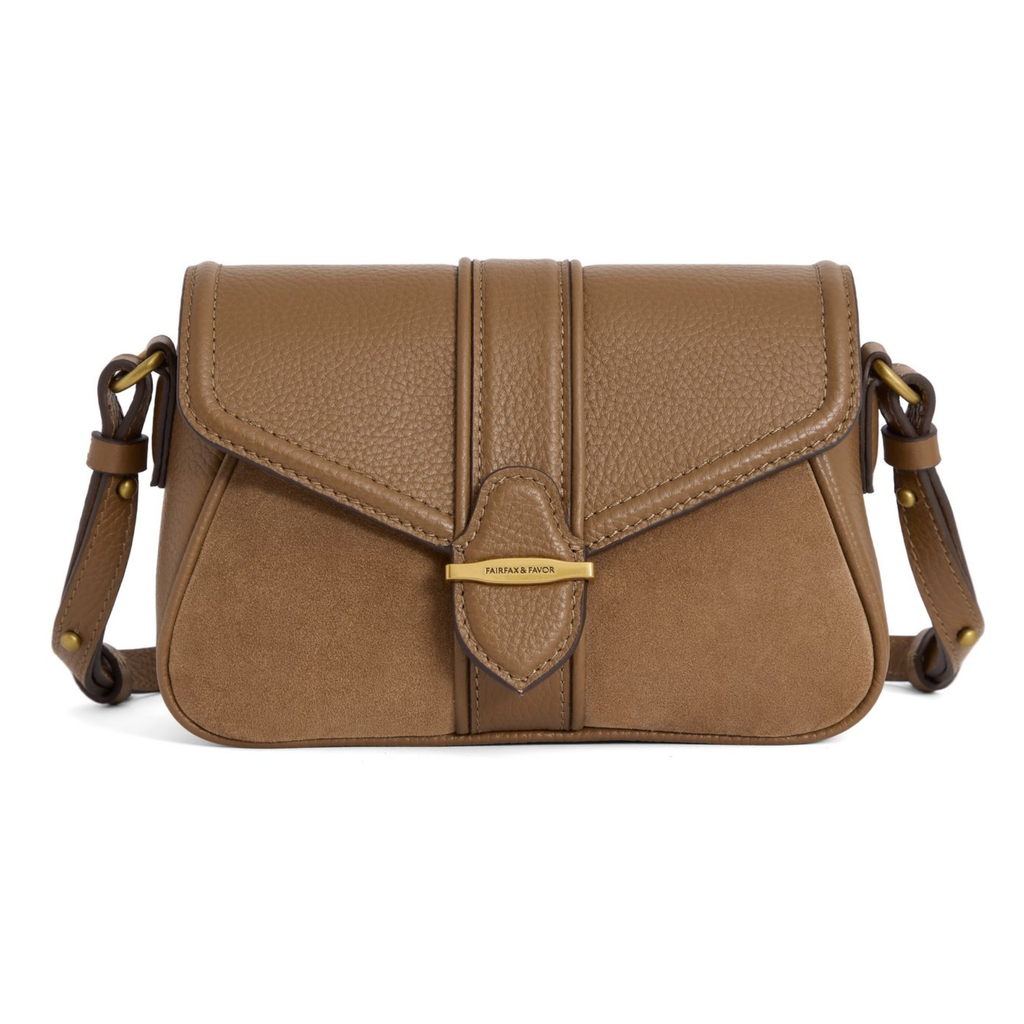 Fairfax and Favor Aviemore Cross Body - Tan Suede