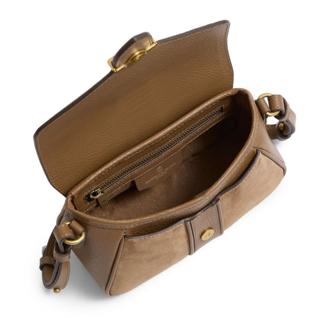 Fairfax and Favor Aviemore Cross Body - Tan Suede