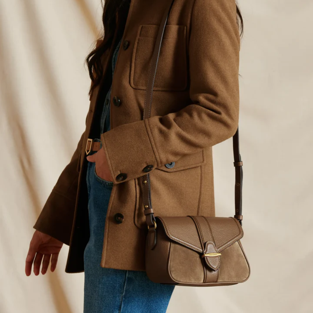 Fairfax and Favor Aviemore Cross Body - Tan Suede