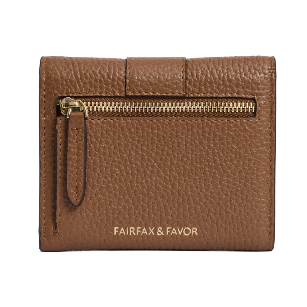 Fairfax and Favor Langford Button Purse - Tan Leather