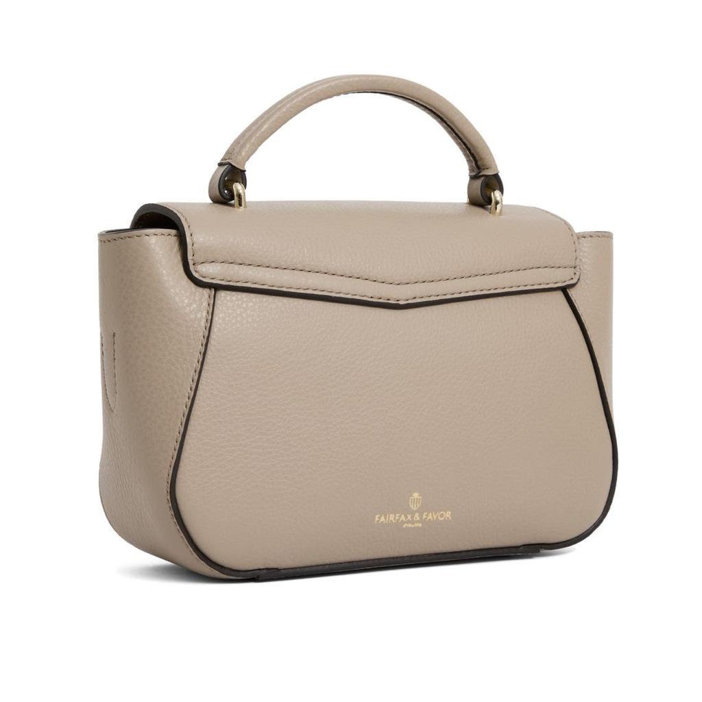 Fairfax and Favor Mini Blenheim Handbag - Stone Leather