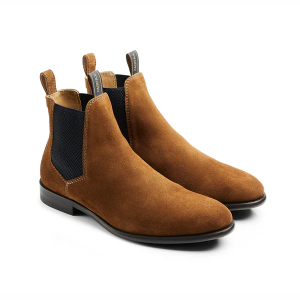 Fairfax and Favor Mens Chelsea - Cognac Suede