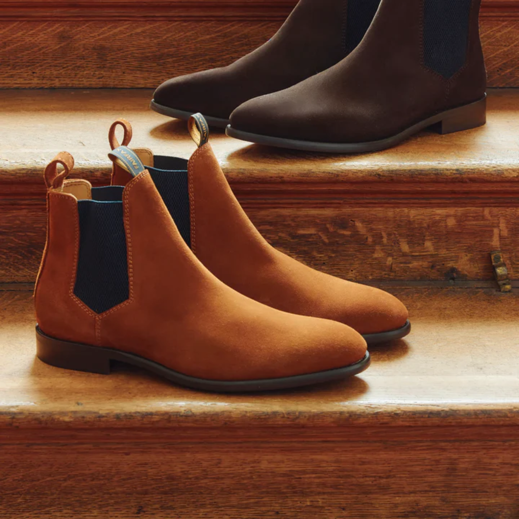 Fairfax and Favor Mens Chelsea - Cognac Suede