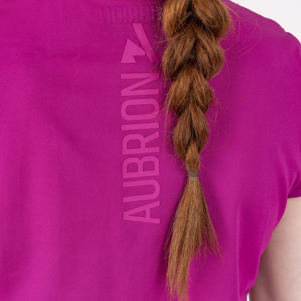 Aubrion Ladies React Tech Polo - Fuchsia