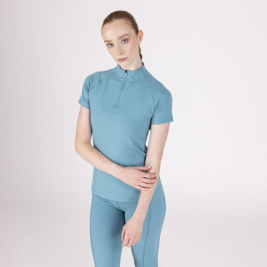 Aubrion Ladies React Short Sleeve Base Layer - Haze