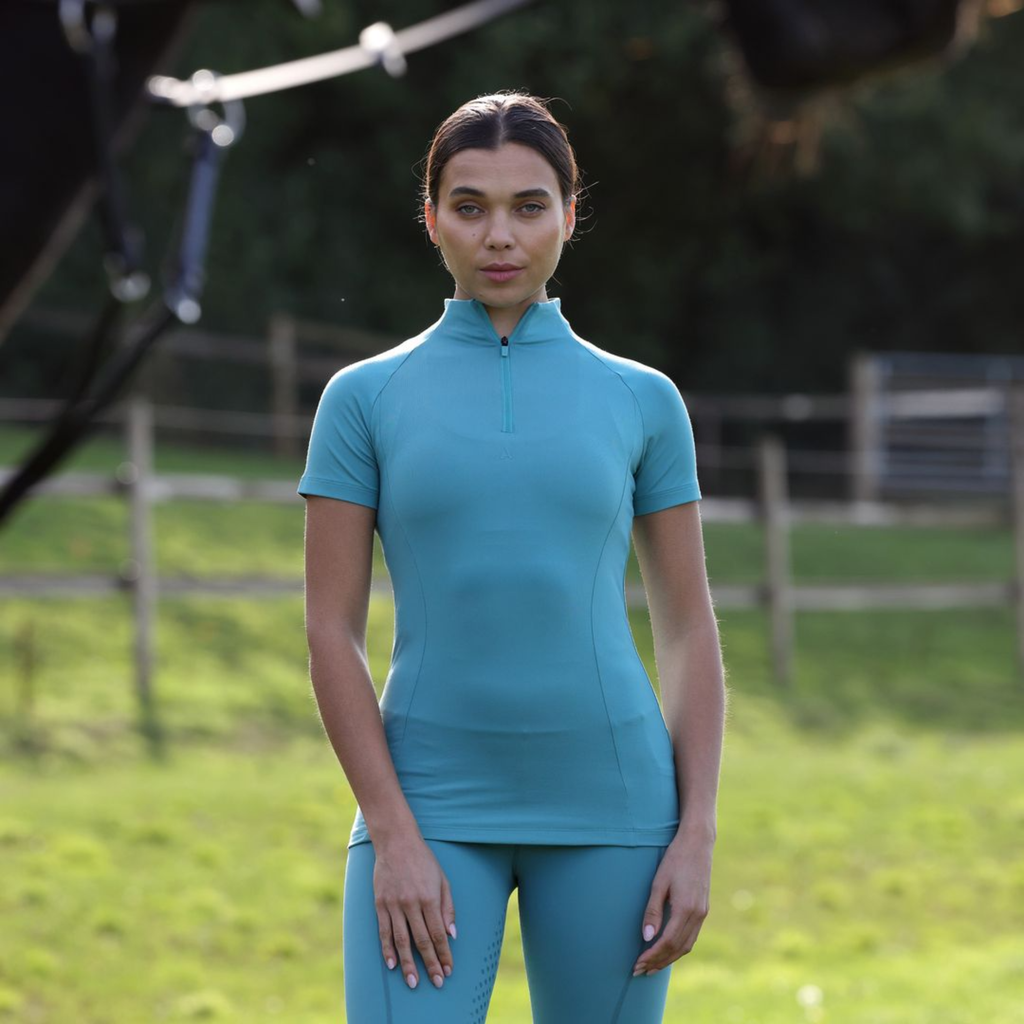 Aubrion Ladies React Short Sleeve Base Layer - Haze