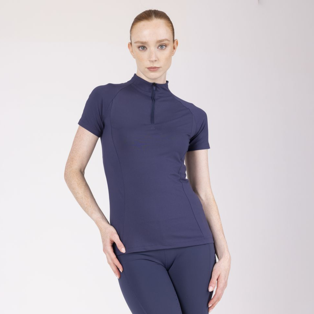 Aubrion Ladies React Short Sleeve Base Layer - Midnight