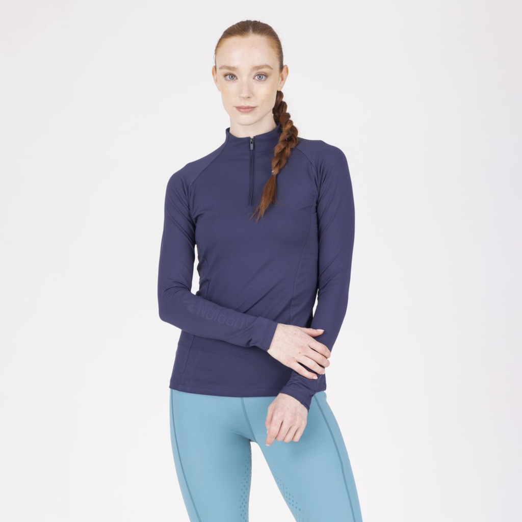Aubrion Ladies React Long Sleeve Base Layer - Midnight
