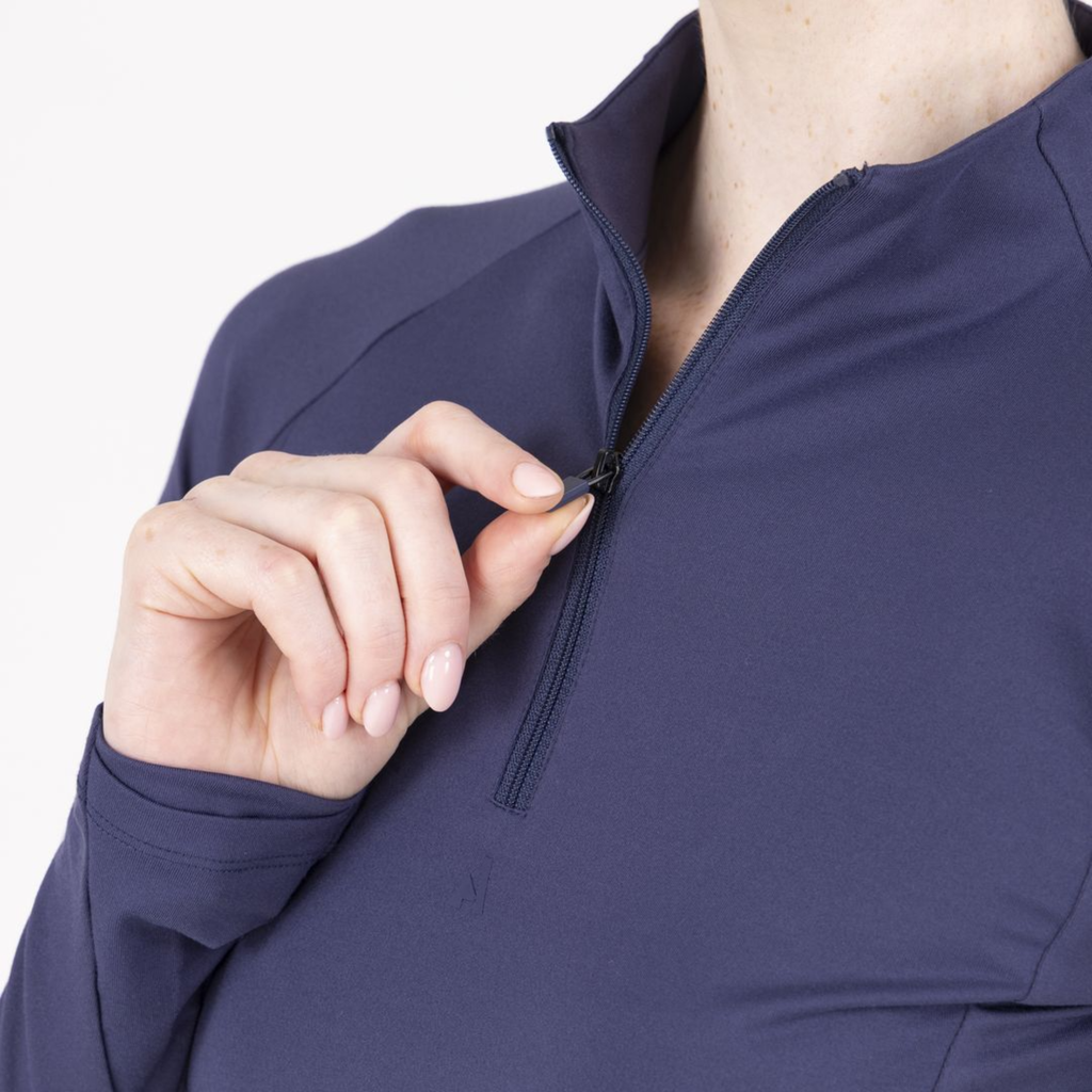 Aubrion Ladies React Long Sleeve Base Layer - Midnight