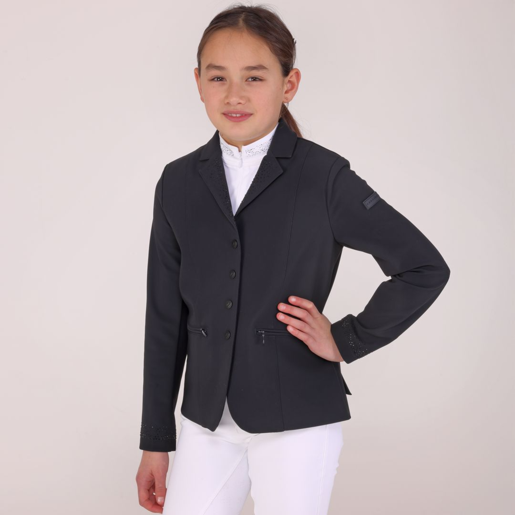 Aubrion Optima Young Rider GX Show Jacket - Black
